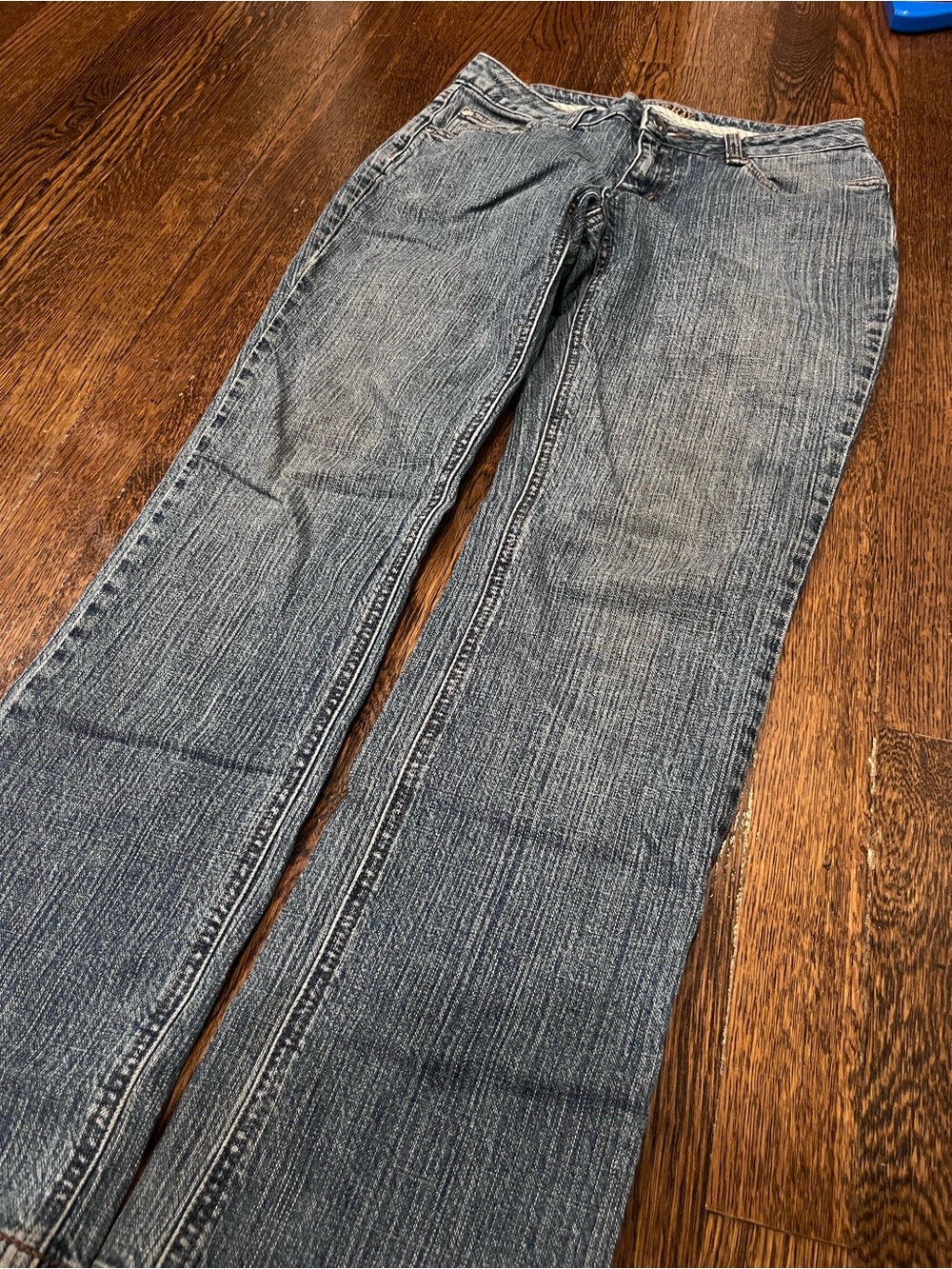 St. John's Bay Blue Denim Jeans with Contrast Stitching